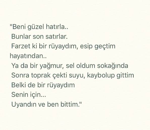Seni hatırlamak isteyenler iyi mi hatırlar kötü mü?
