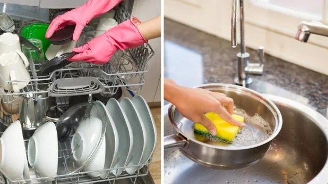 Bulaşıkları elde yıkamak mı yoksa makineye atmak mı?