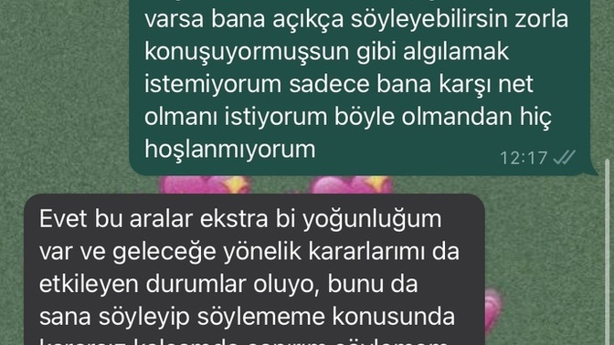 Aniden soğuk yapıp ciddi ilişki durumlarından vazgeçtim dedi siz olsanız ne derdiniz?