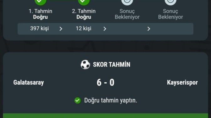 Nesine de haftalık tahmin etkinligine katıldım sizce gelme ihtimali varmıdır?