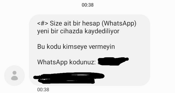 Whatsapp niye böyle bir mesaj gönderdi?