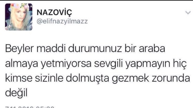 Maddi durumum iyi diyor, arabası yok. Tuhaf değil mi?