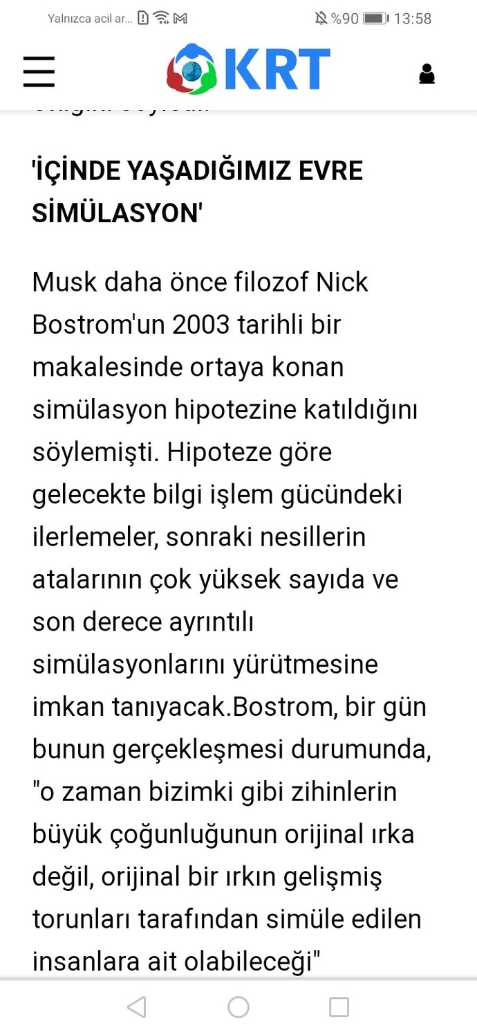 Simülasyon içinde mi yaşıyoruz?