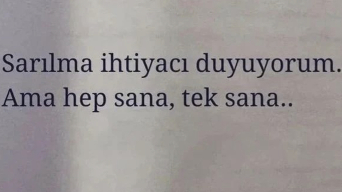 Şu anda sarılma ihtiyacı duyuyor musun?