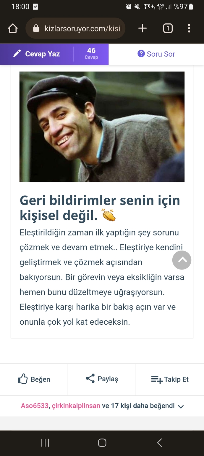 Quiz’e cevapları ver, öğren! Eleştiriye ve geri bildirime açık mısın, değil misin 👻?