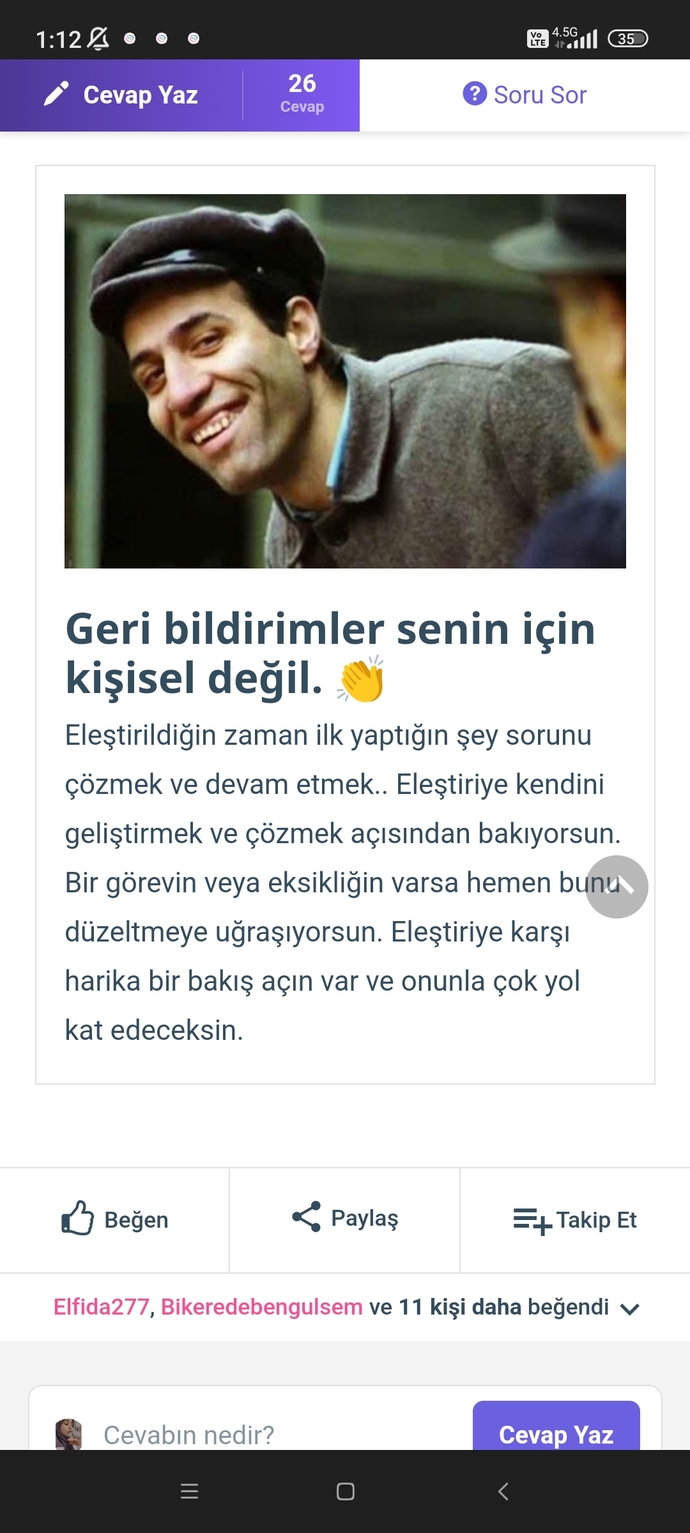 Quiz’e cevapları ver, öğren! Eleştiriye ve geri bildirime açık mısın, değil misin 👻?