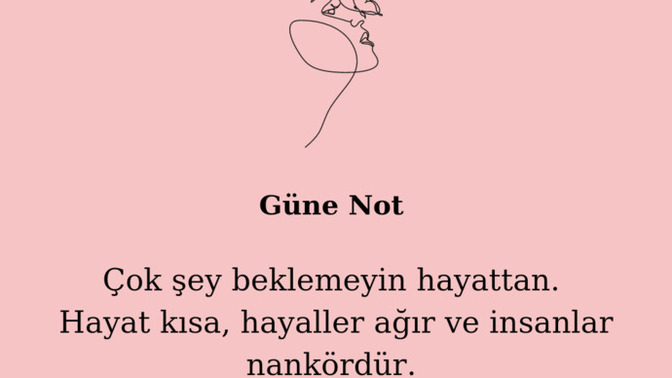 Hayattan ne bekliyorsun?