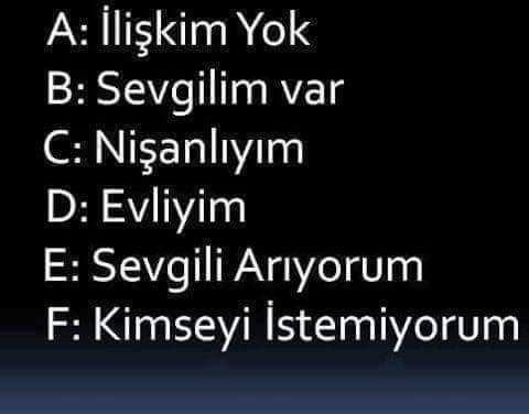 Hangi şık sizin için geçerli?