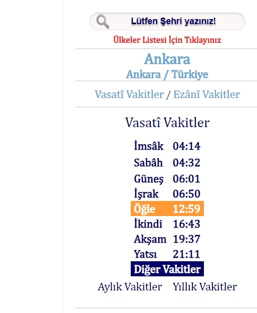 Oruçta hangi vakitleri esas alıyorsunuz?