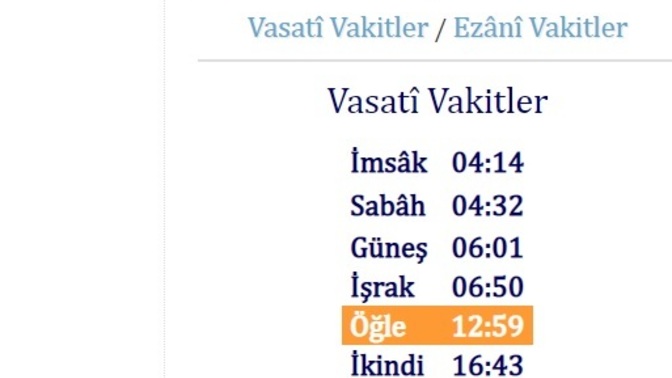 Oruçta hangi vakitleri esas alıyorsunuz?