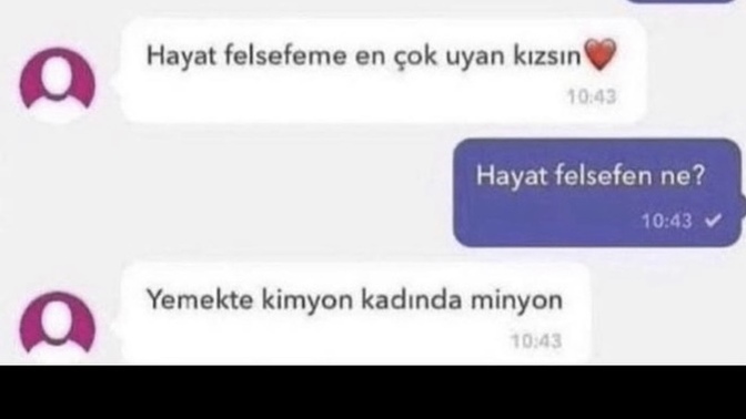 Sizin aşktaki felsefeniz nedir?