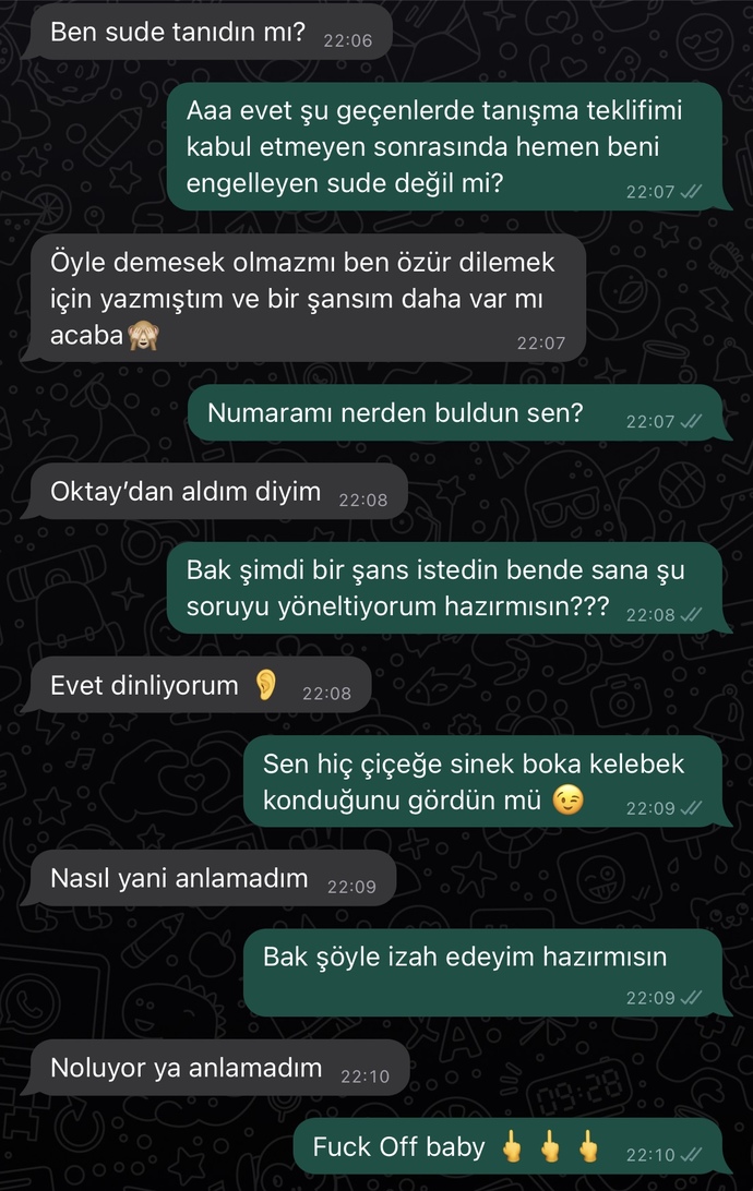 Güzel bir reddetme olmuş mu?