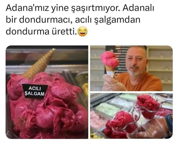 Şalgamlı dondurma denemek ister miydiniz?