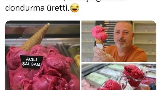 Şalgamlı dondurma denemek ister miydiniz?