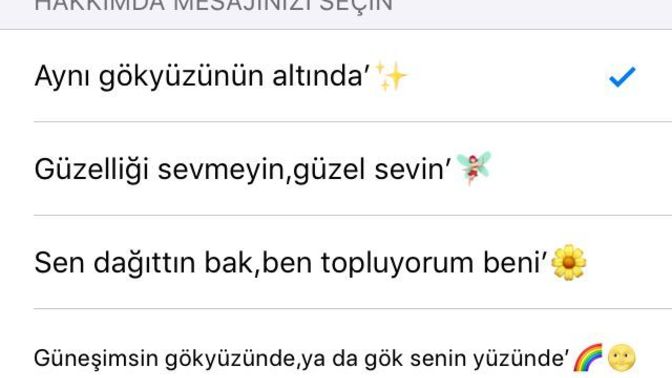 WhatsApp biyografinizde neler var?
