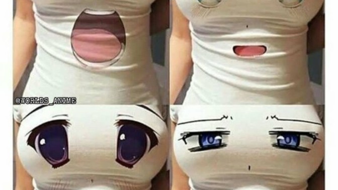Anime baskılı tişörtler çocuksu mu?