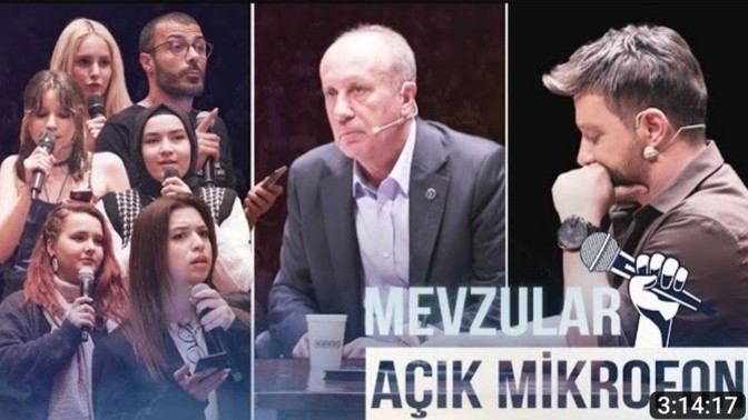 Mevzular Açık Mikrofon programında Muharrem İnce'yi izlediniz mi, ne düşünüyorsunuz?