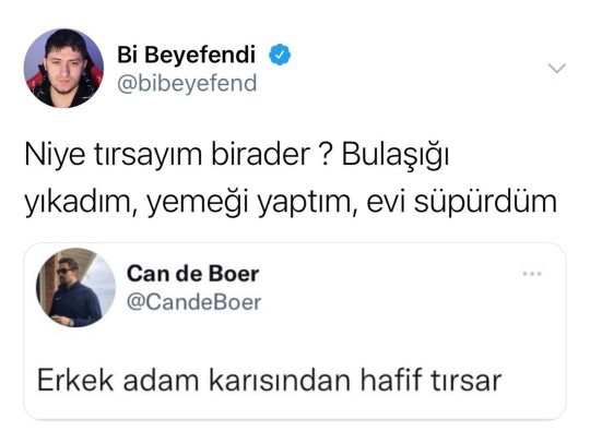Erkek adam karısından tırsar mı?