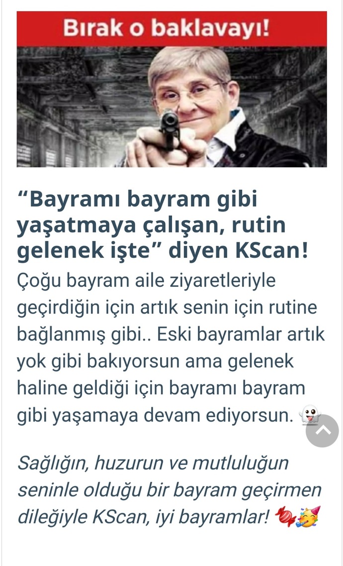 Seçimlerini yap, hangi KScan’sın söyleyelim! Bayrama mesajın nedir 🍬?