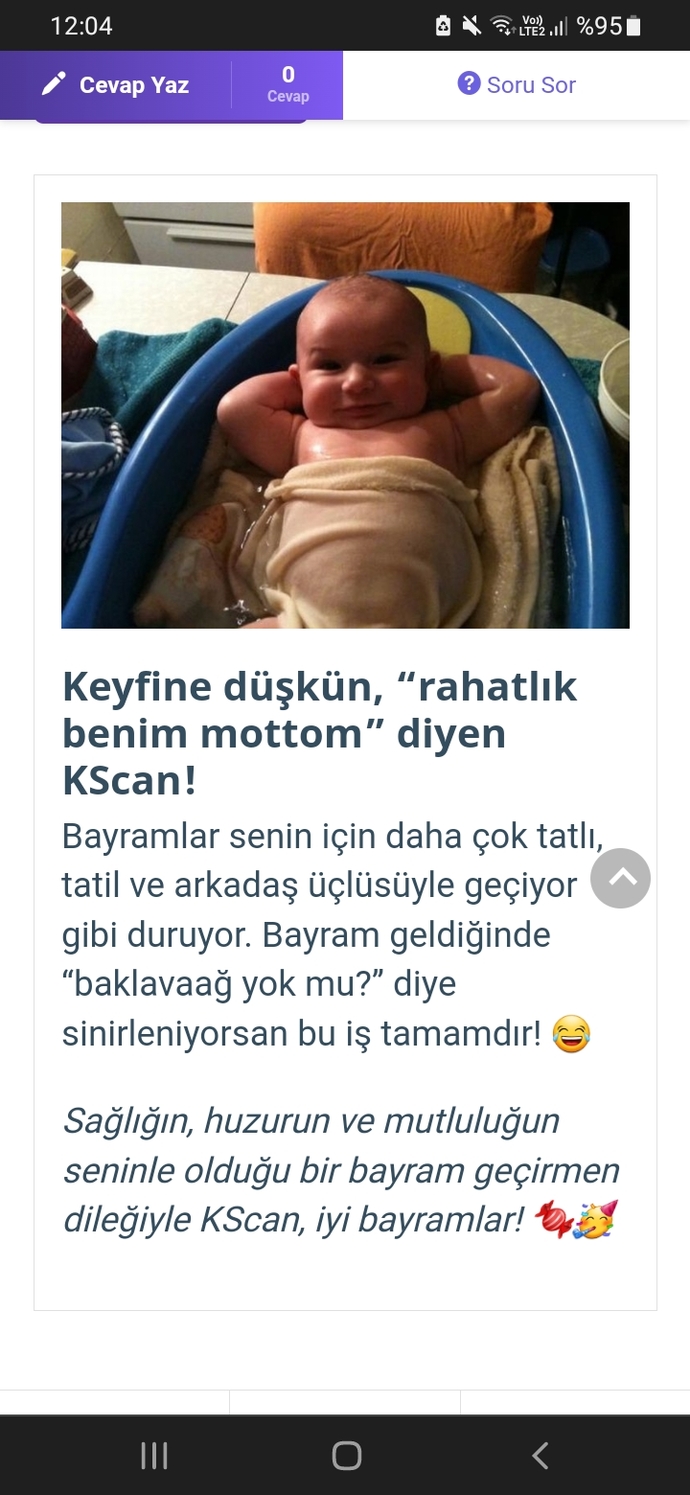 Seçimlerini yap, hangi KScan’sın söyleyelim! Bayrama mesajın nedir 🍬?