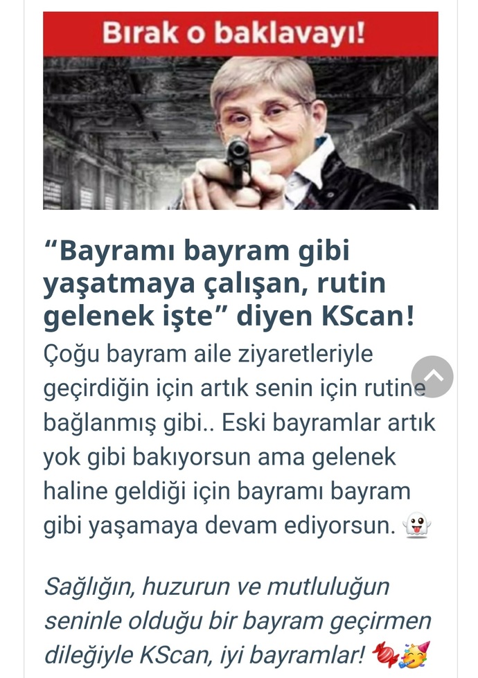 Seçimlerini yap, hangi KScan’sın söyleyelim! Bayrama mesajın nedir 🍬?