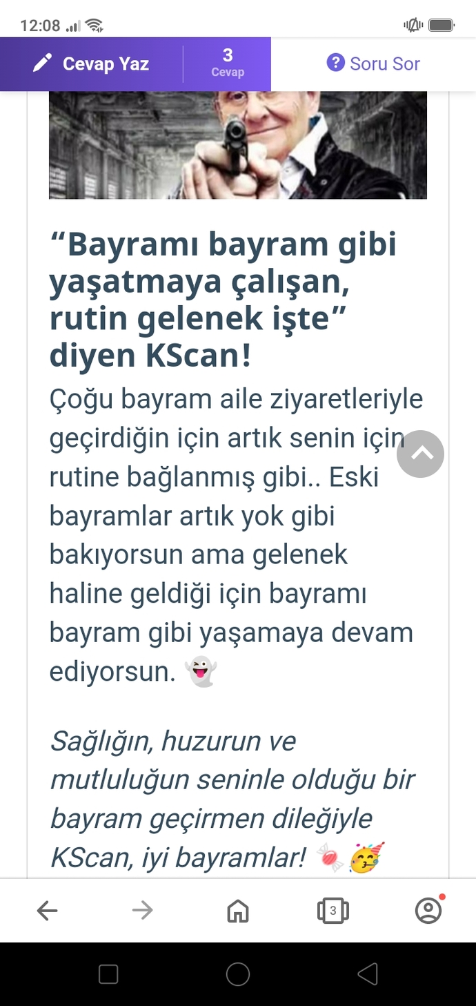Seçimlerini yap, hangi KScan’sın söyleyelim! Bayrama mesajın nedir 🍬?