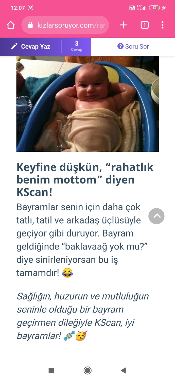 Seçimlerini yap, hangi KScan’sın söyleyelim! Bayrama mesajın nedir 🍬?