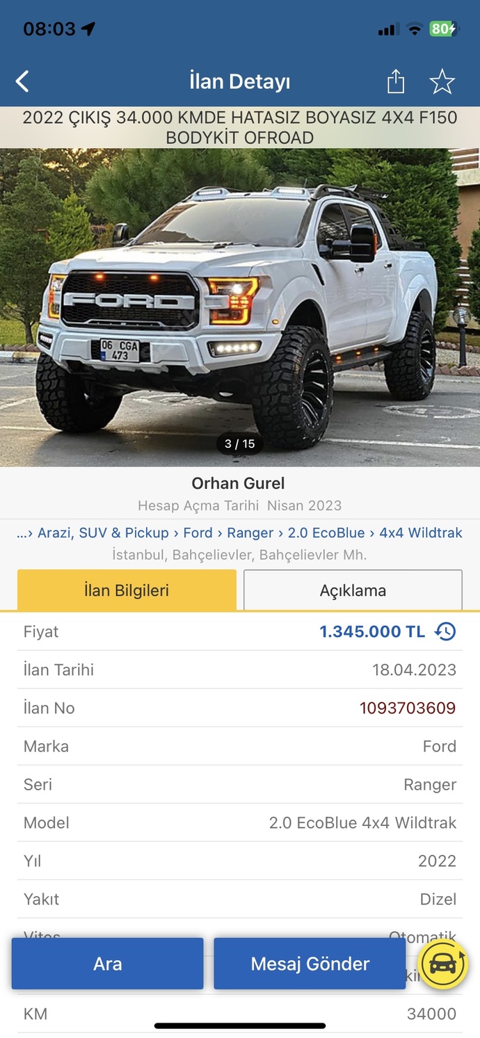 Off-Road ve ilgi çekicilik açısından tercihiniz lütfen?