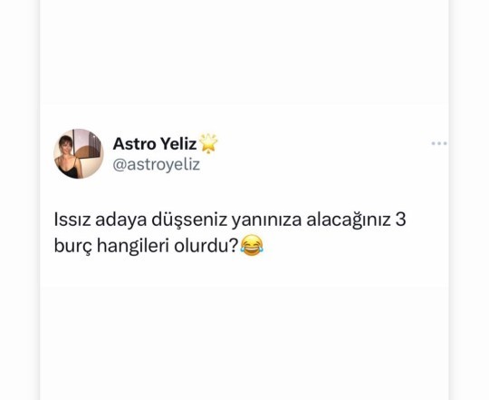 Issız bir adaya düşseniz yanınıza alacağınız 3 burç hangileri olurdu?