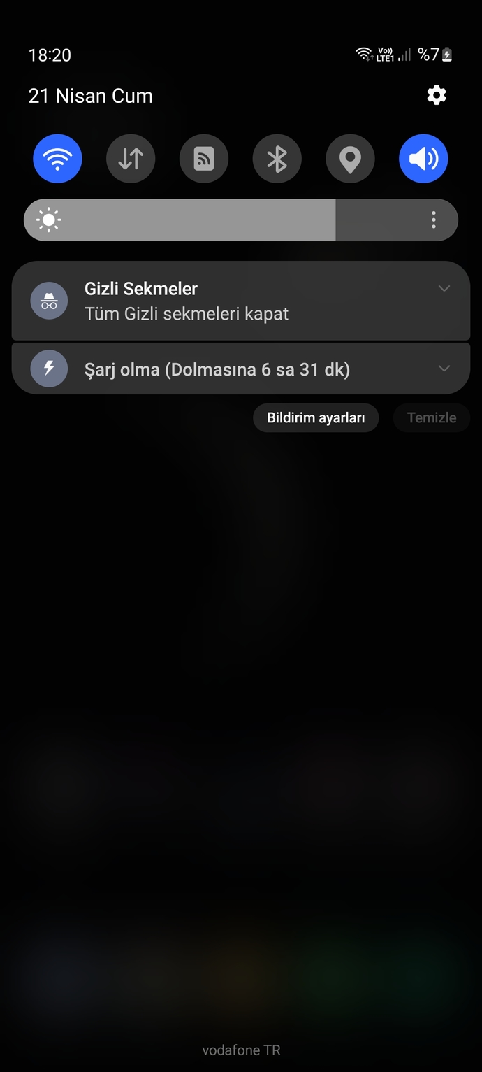 6 saat 31 dk sarj suresi ile Samsung beni mi deniyor acaba?