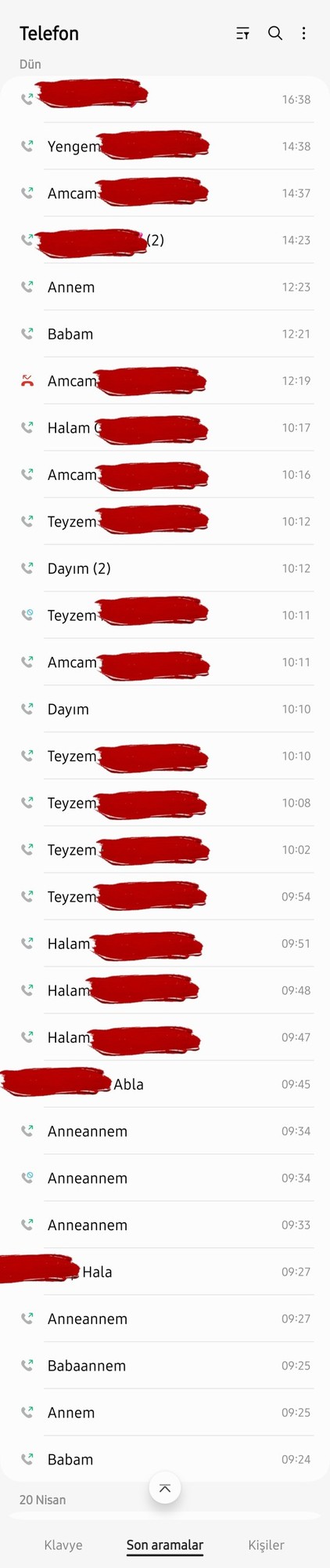 İlk kimin bayramını kutladınız?