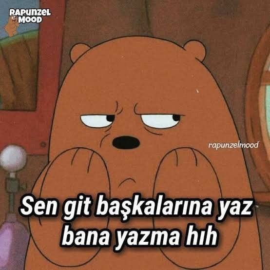 Sana yazmayana sen yazar mısın 😉?