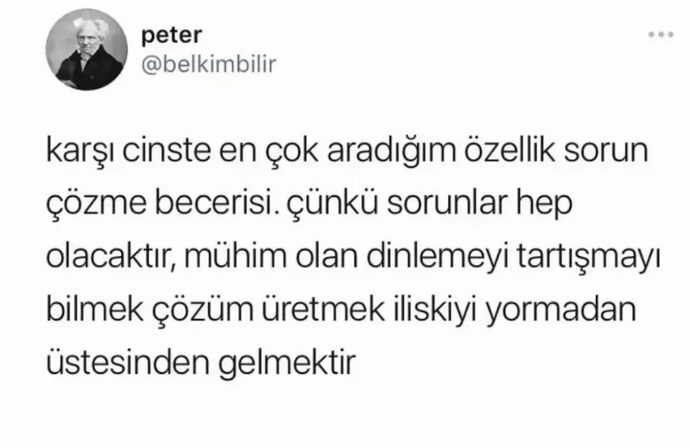 Karşı cinste olmazsa olmaz aradığın özellik nedir?