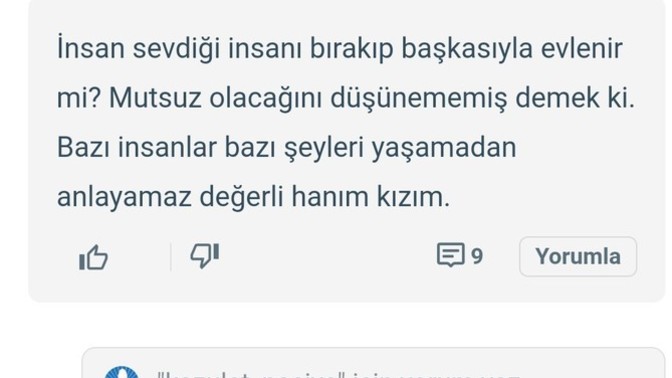 Sitede özellikle zeki kişilerden yorum rica ediyorum. Burada bugün bir soru sordum ve esrarengiz yanıtlar aldım ve bu 2. Defa?