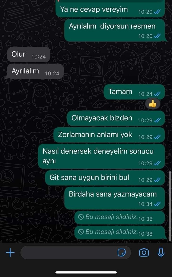Sizce artık yazmayayım mı?