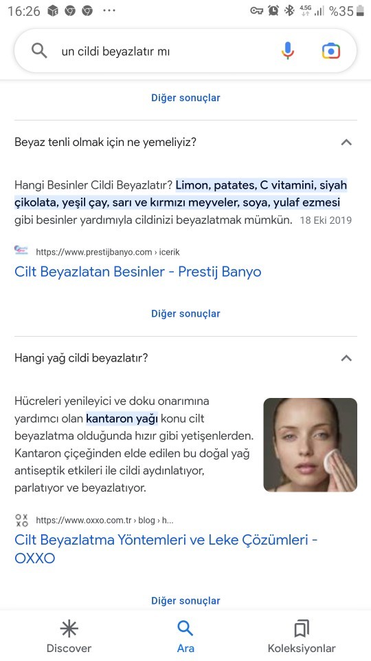 Cilt rengini ne açar?