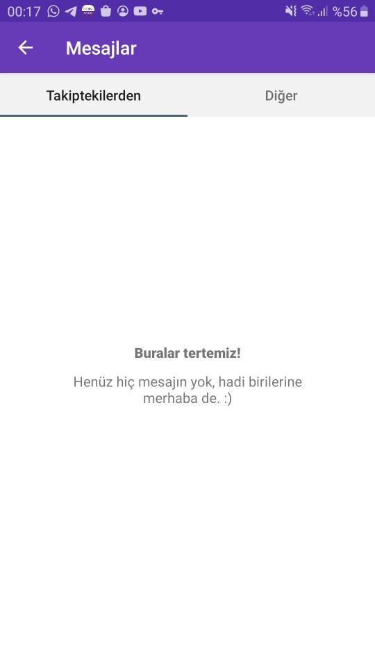Mesaj kutunuz ne alemde?