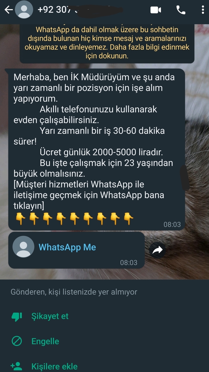 Bana böyle bir mesaj geldi. Ne alaka ne bu?