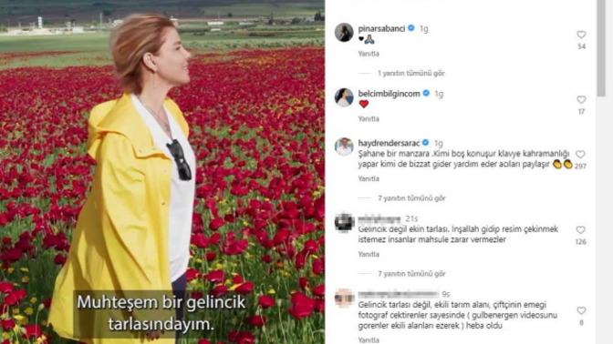 Gülben Ergen bir tarladan "Depremi unutmayın." çağrısı yaptı. Tarla sahibi tepki gösterdi! Her an her şeye duyarlı olmak mümkün mü?