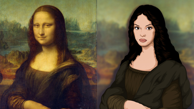 Mona Lisa çizimim nasıl olmuş?