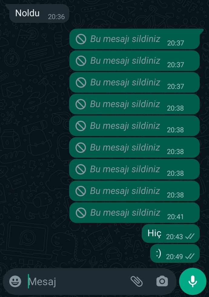 Yazıp yazıp silmek?