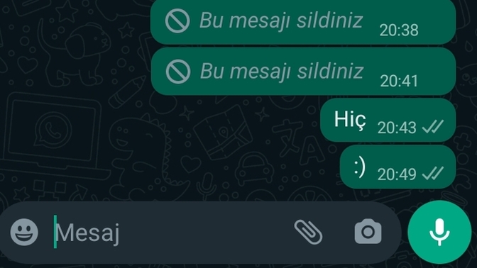 Yazıp yazıp silmek?