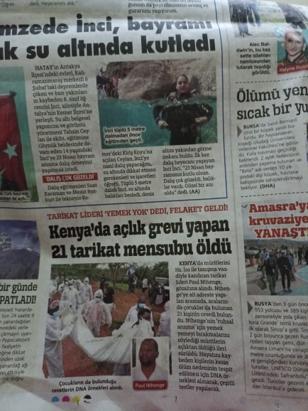 Hz isa ile tanışma vaadiyle kandırılan 21 tarikat mensubu açlık grevi yapmaları sebebiyle ölmüş nasıl böyle şeylere inanıyorlar?