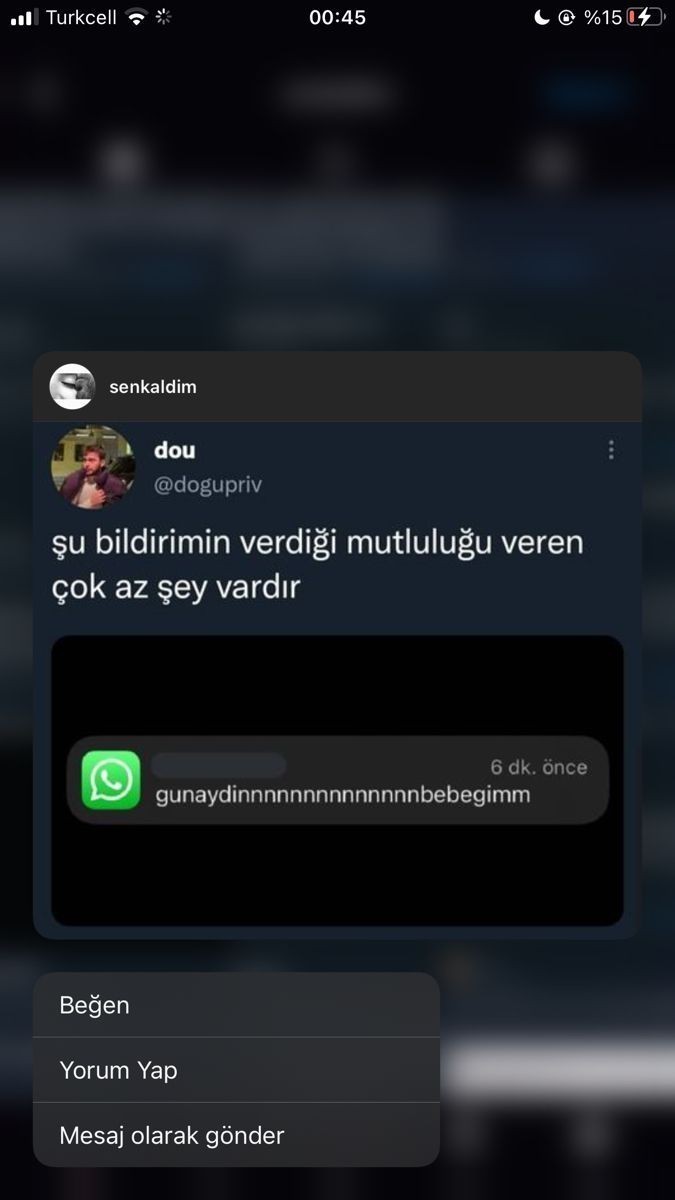 Günaydın mesajı alarak güne başlayan kimler?