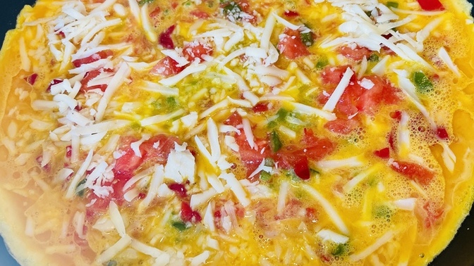 Sebzeli omlet yaptım nasıl? Sebzeli omlet seviyor musun?