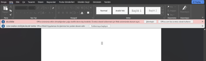 Neden Microsoft Word kullanamıyorum?