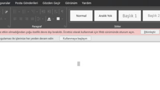 Neden Microsoft Word kullanamıyorum? 
