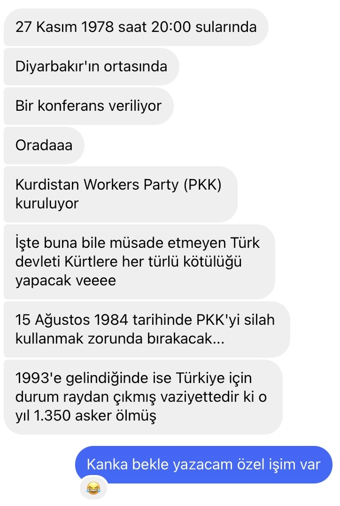 Pkk Türk devleti yüzünden mi kuruldu?