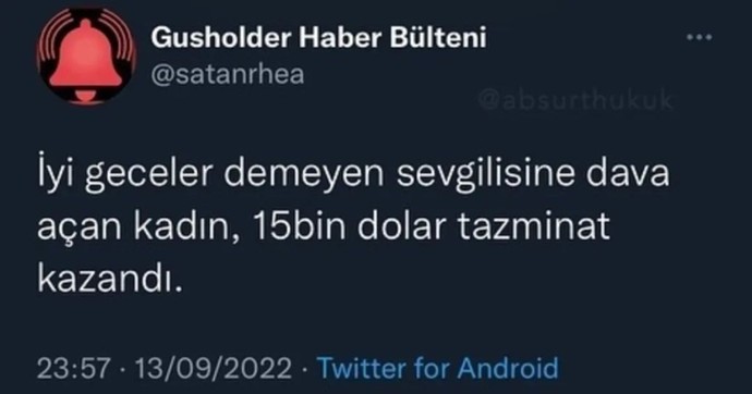 İyi geceler demeden uyuyan sevgiliden olur mu?
