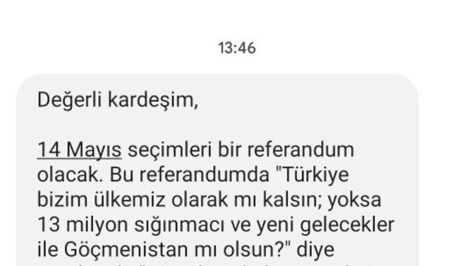 Size de böyle seçim mesajı gelmeye başladı mı?